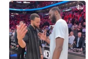 开云APP-维金斯笑抱勇士多人勇士官推致敬：你永远是冠军！